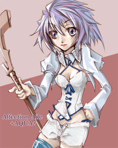 白青の夏服。素肌コルセット（？）やってしまいました